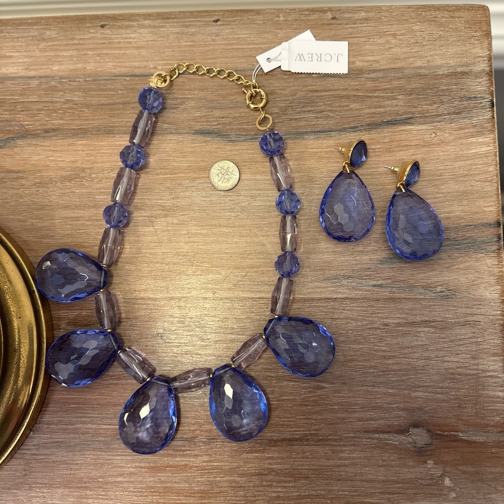 J Crew Necklace & Earrings Set